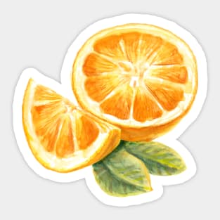 Orange fruit Sticker